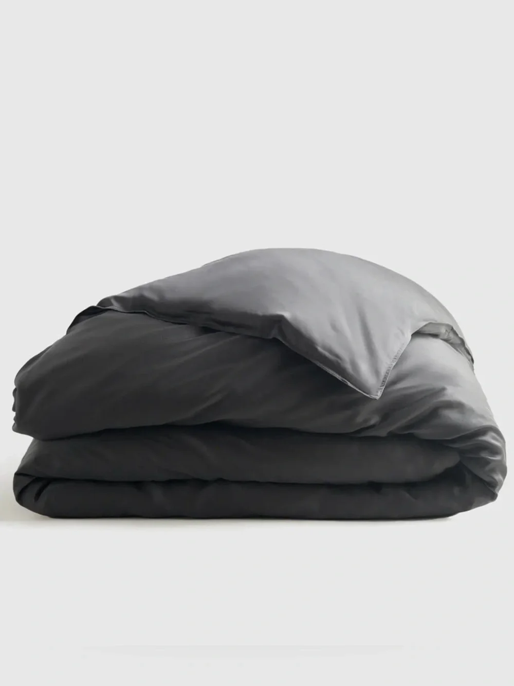 NWOT Quince Organic Bamboo 1 Piece Duvet Cover, Full/Queen (Charcoal)